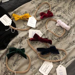 Lot of velvet baby bows